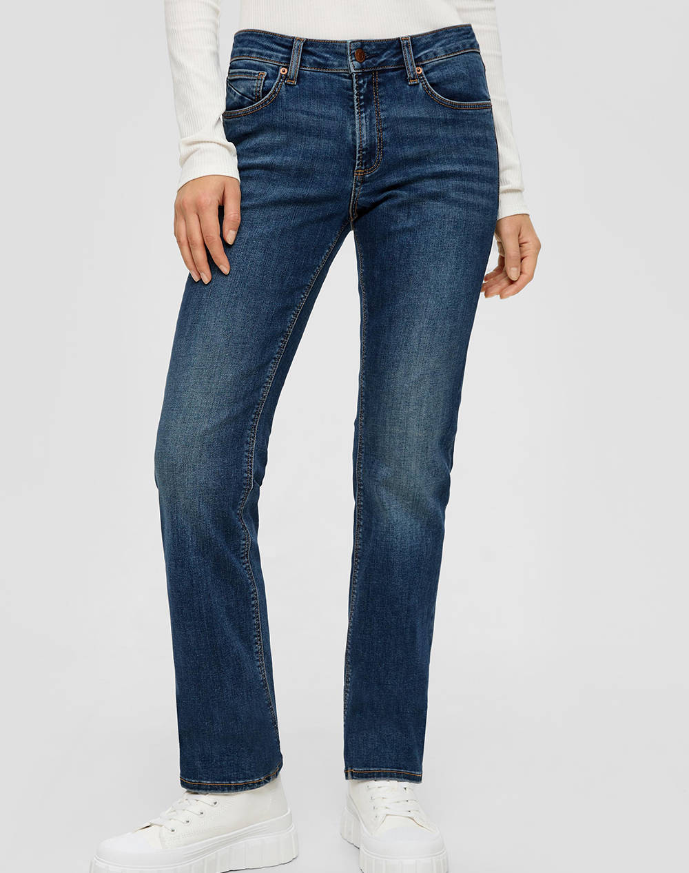 S.Oliver Jeans Women Clothes Trousers Jeans/5P/Cargo Denimdarkblue Cotton,Elastic,Synthetic 2141309 58Z2 Female Jeans/5P/Cargo Blue