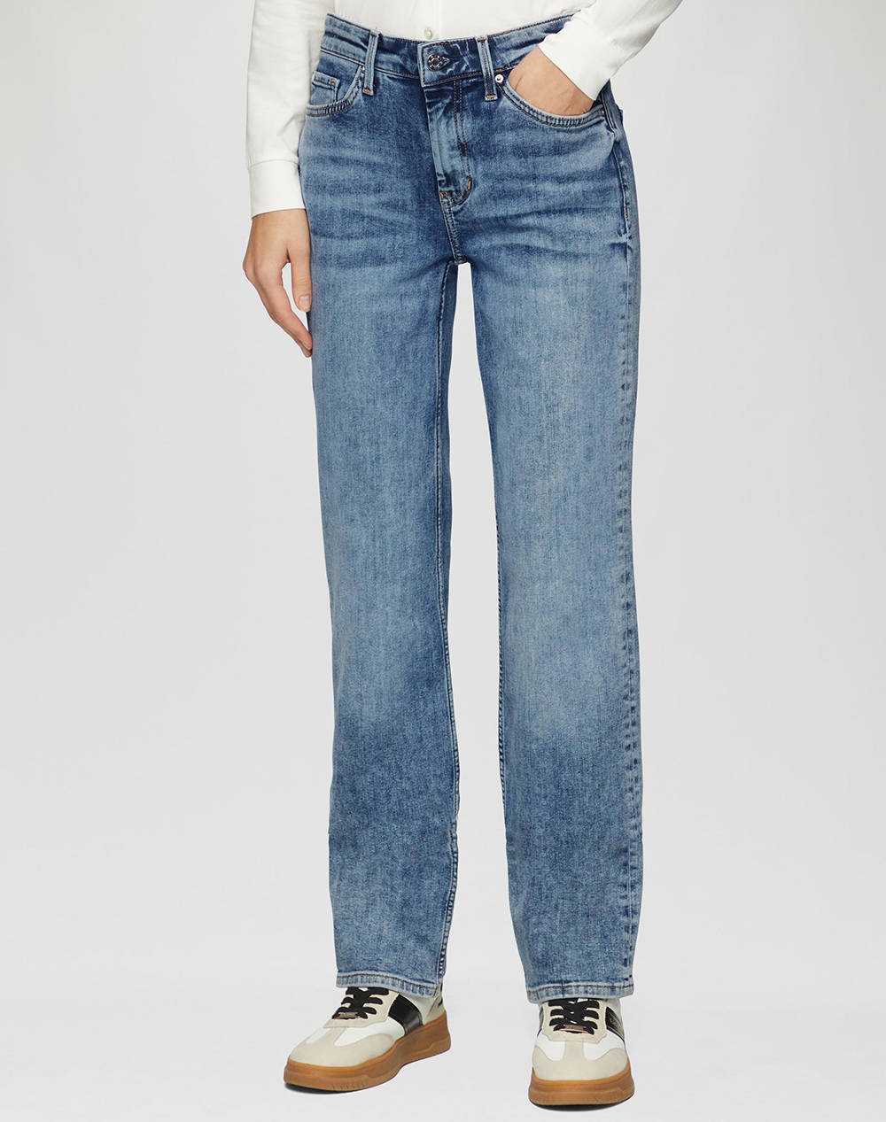 S.Oliver Jeans Women Clothes Trousers Jeans/5P/Cargo Denimblue Cotton,Elastic,Synthetic 2151261 56Z5 Female Jeans/5P/Cargo Blue