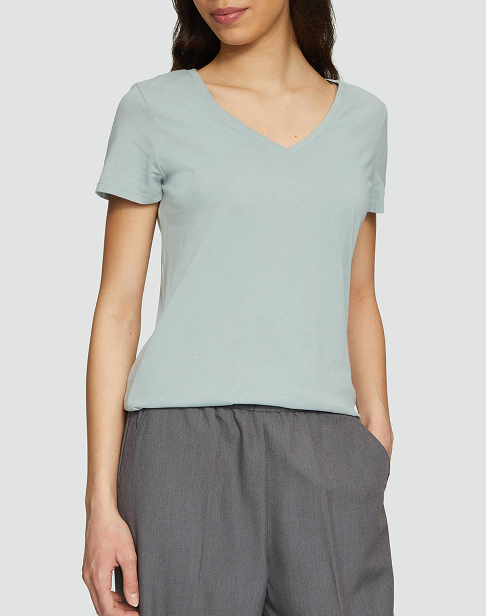 S.Oliver Shirt Women Clothes Tops T Shirts Mintgreen Cotton 2162977 7217 Female T-Shirts Green