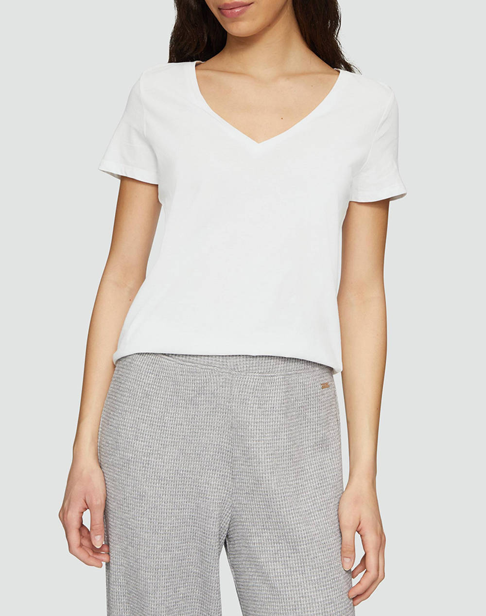 S.Oliver Shirt Women Clothes Tops T Shirts White Cotton 2162977 0100 Female T-Shirts
