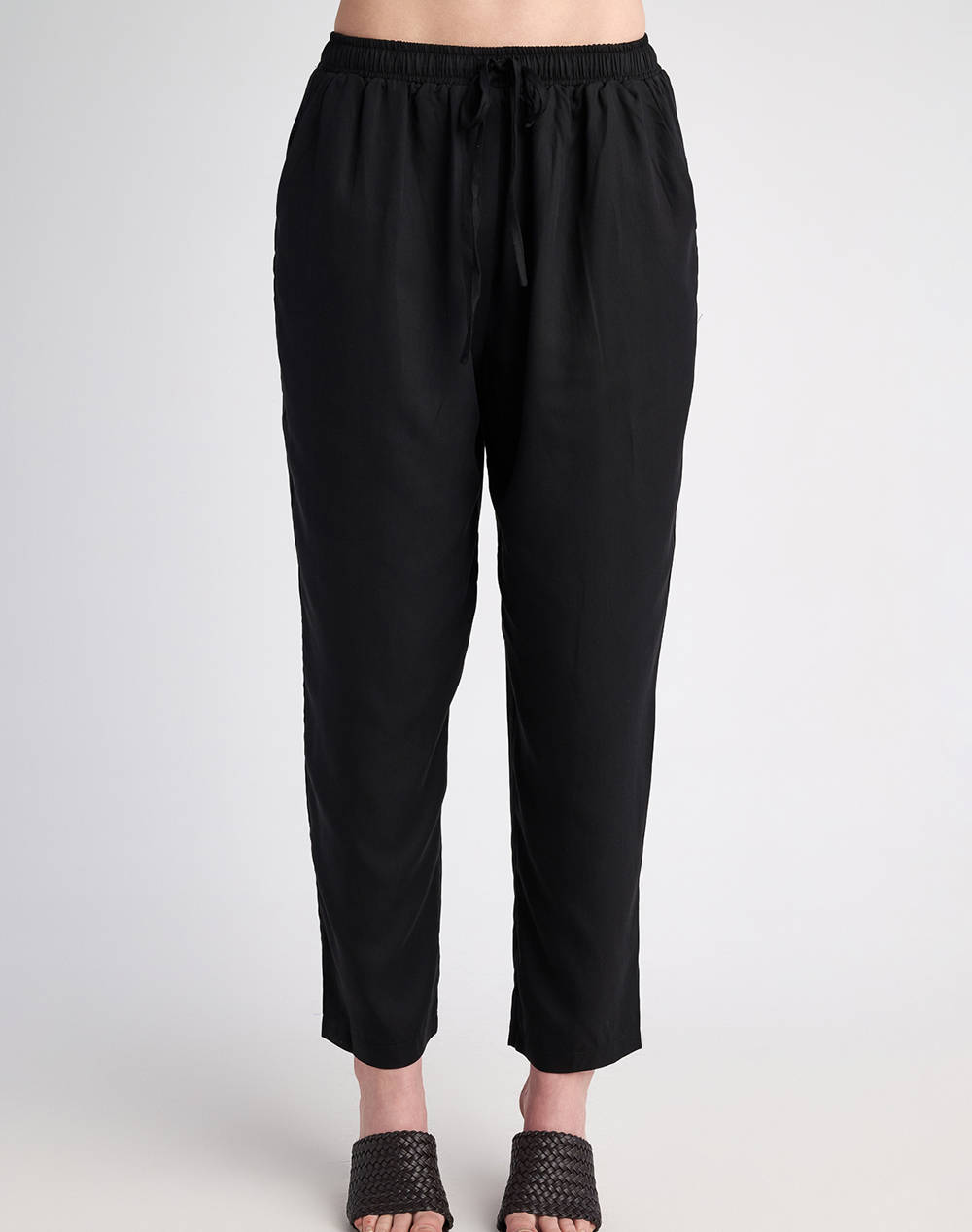 Staff Jule Pant Women Clothes Trousers Fabric Trousers Black Synthetic 60 009.053 Ν0090 Female Fabric Trousers Black