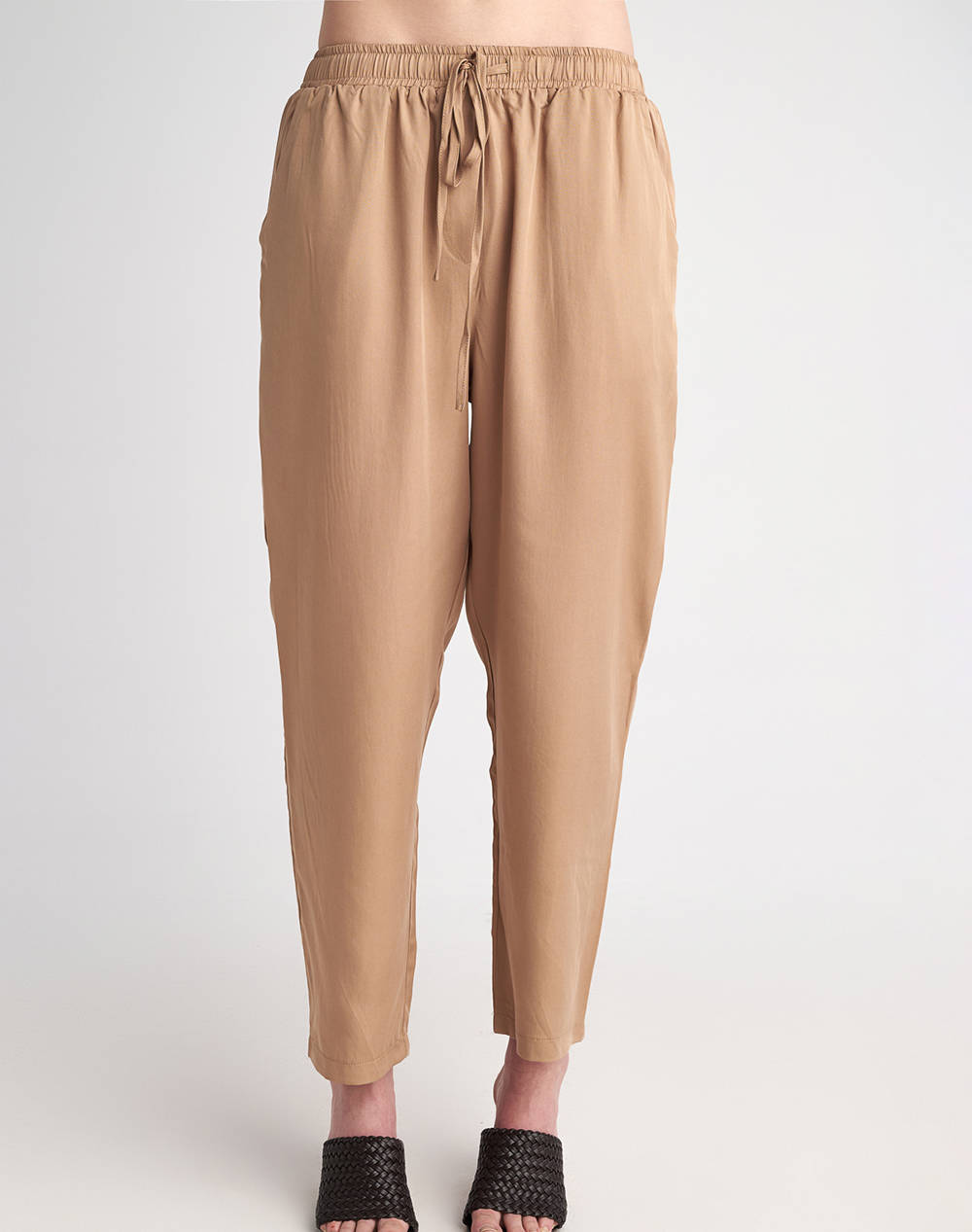 Staff Jule Pant Women Clothes Trousers Fabric Trousers Sandybrown Synthetic 60 009.053 Ν0033 Female Fabric Trousers Brown