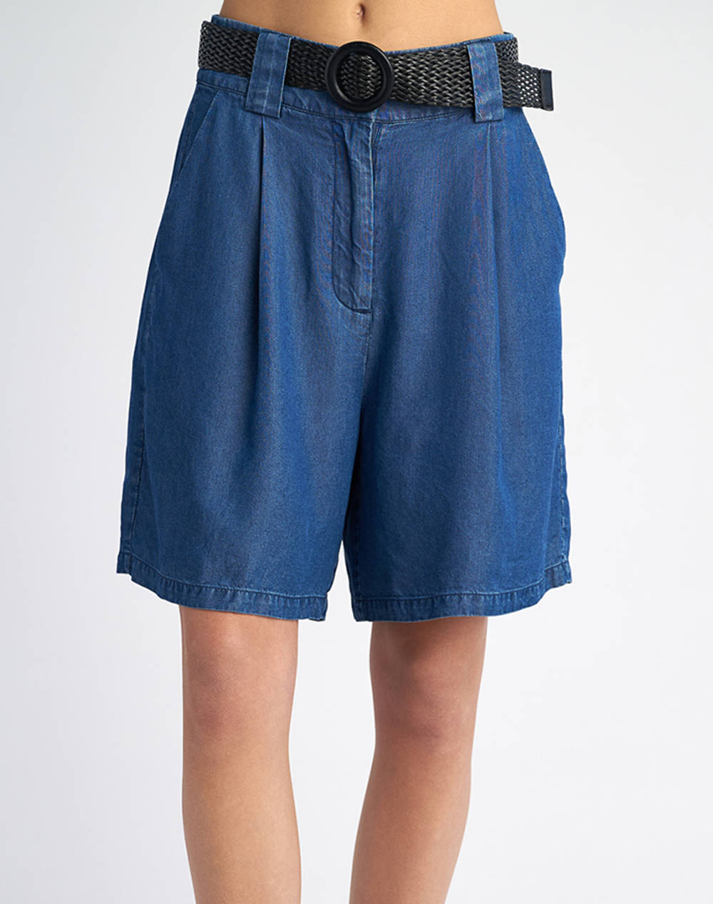 Staff Brooklyn Bermuda Women Clothes Shorts/Bermudas Bermudas Denimblue Synthetic 60 300.053 Ν0000 Female Bermudas Blue