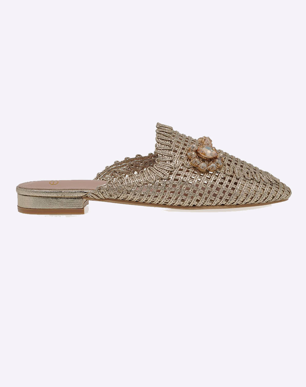 Exe Mules Women Footwear Moccasins/Ballerinas Gold Synthetic U439W0811L46 L46 Female Moccasins/Ballerinas Gold