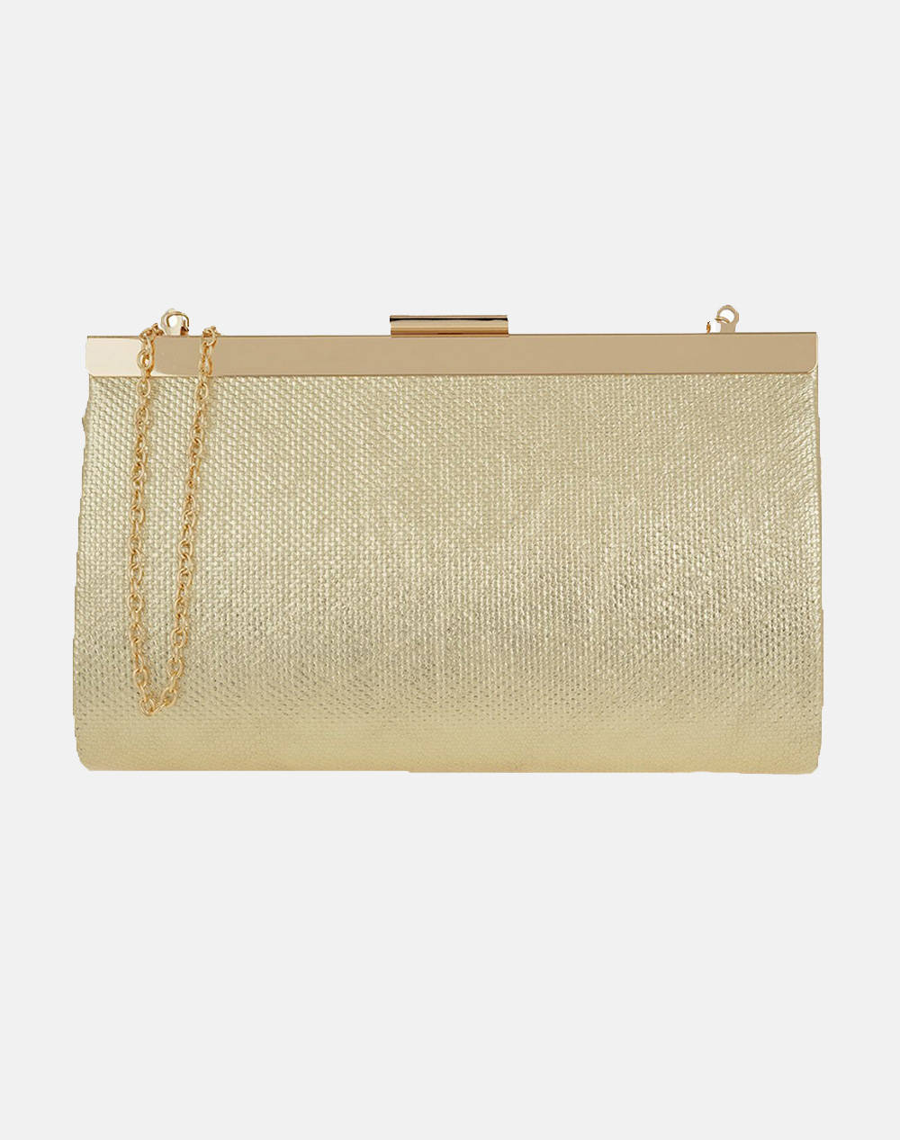 Exe Clutch (Dimensions: 27 X 16.5 X 4Cm.) Women Accessories Bags Gold Synthetic U67000059V52 V52 Female Bags Gold