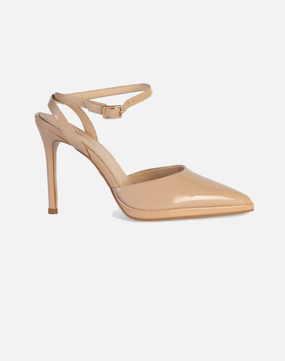 19V69 Women''S Shoes High Heel Slingback Pump Patent Lea. V1969 Women Footwear Pumps Biege Leather Am 4C193 834 1 Female Pumps Biege