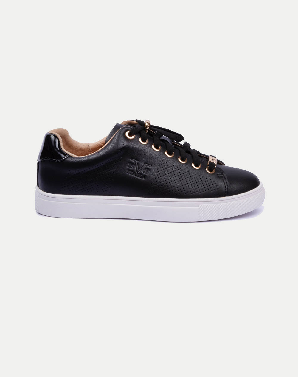 19V69 Women''S Shoes Sneaker Leather V1969 Women Footwear Sneakers Black Leather Is S2402 1B 3 Female Sneakers Black