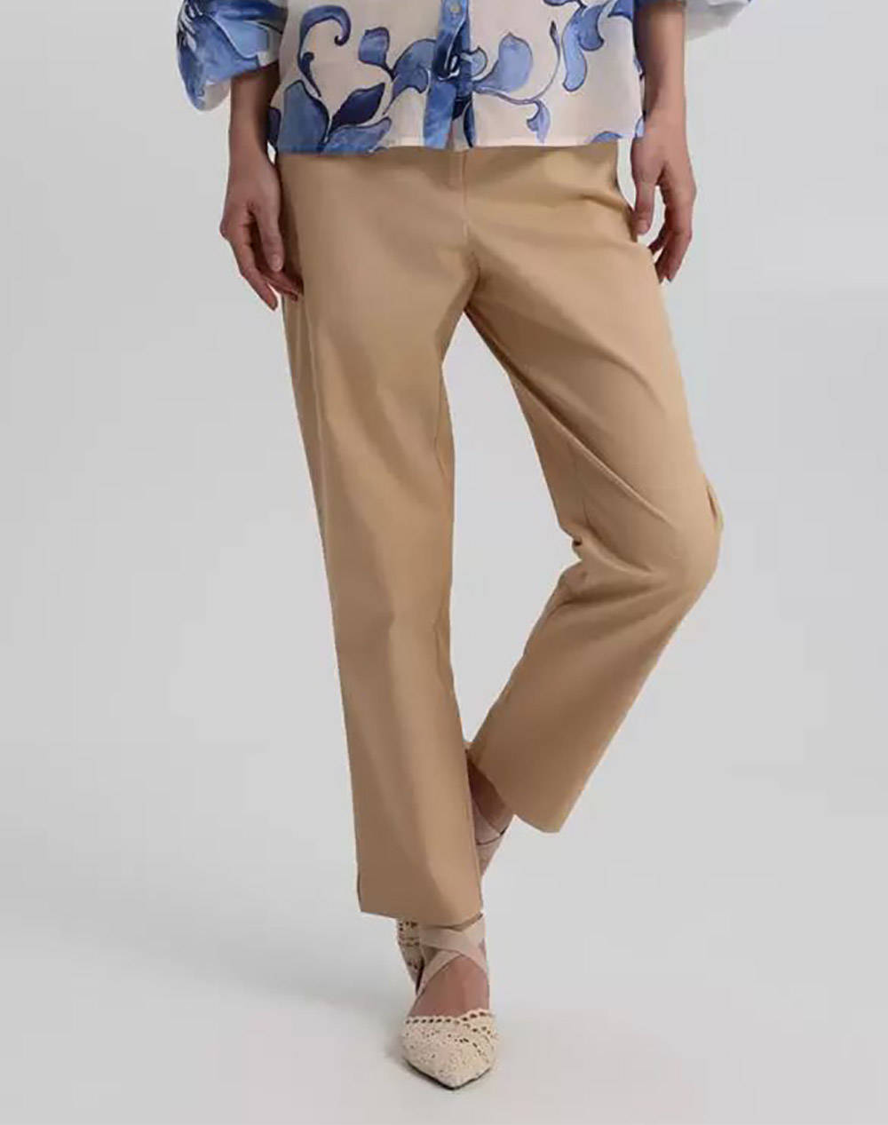 Bill Cost Pants Women Clothes Trousers Chinos Biege Cotton,Elastic 10 060798 0 Μπεζ Female Chinos Biege