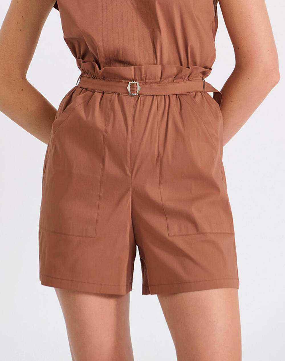 Bill Cost Shorts Women Clothes Shorts/Bermudas Shorts Chocolate Cotton,Elastic,Synthetic 10 180316 0 Σοκολα Female Shorts