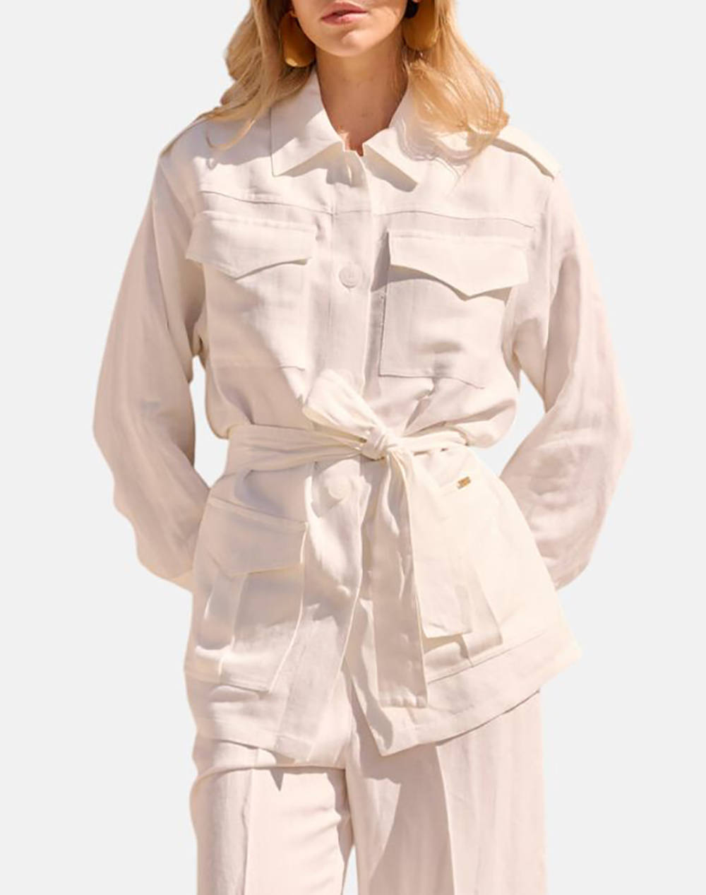 Billcost Jacket Women Clothes Outerwear Blazers White Viscose,Linen 10 280515 0 Λευκο Female Blazers