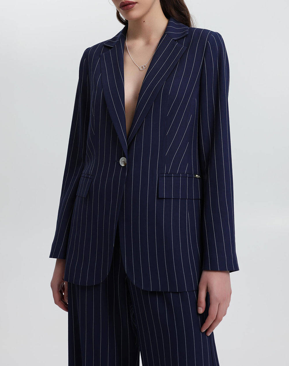Bill Cost Jacket Women Clothes Outerwear Blazers Darkblue Viscose,Synthetic 10 320584 0 Μπλε Female Blazers Blue