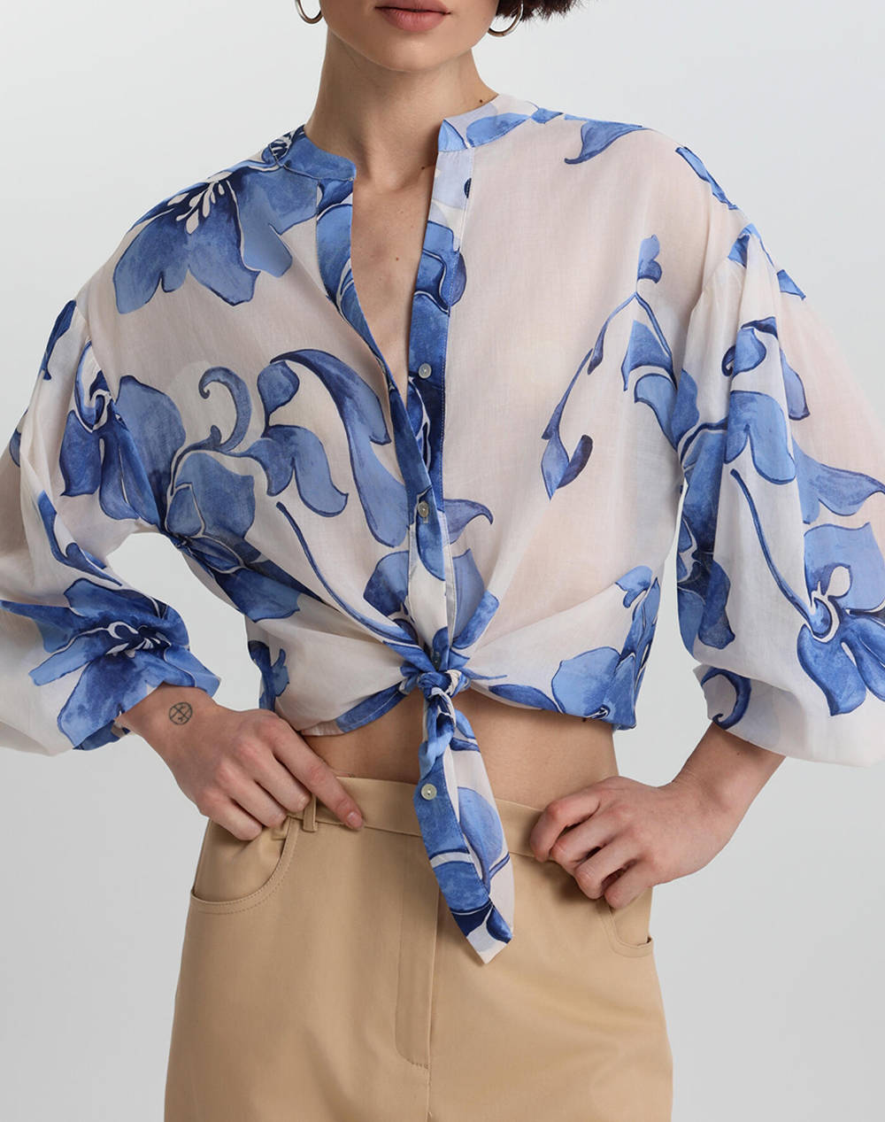 Bill Cost Shirt Women Clothes Shirts Blue Cotton 10 342324 0 Μπλε Female Shirts Blue