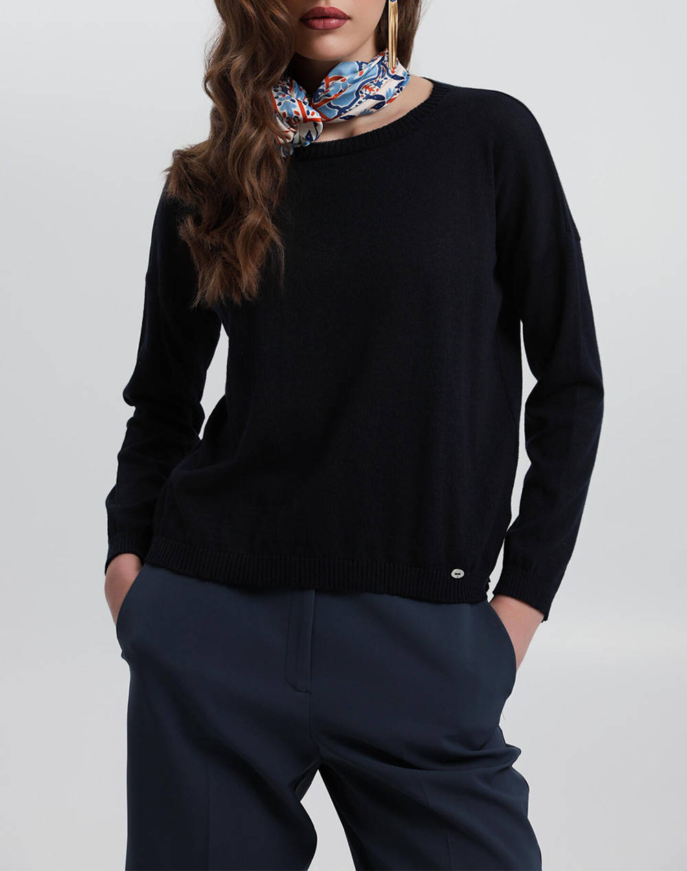 Bill Cost Shirt Women Clothes Tops Knits Darkblue Cotton,Synthetic 20 131354 0 Μπλε Female Knits Blue