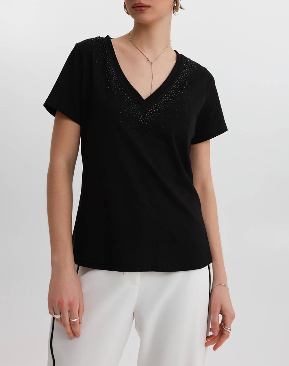 Bill Cost Shirt Women Clothes Tops T Shirts Black Cotton 10 120673 0 Μαύρο Female T-Shirts Black