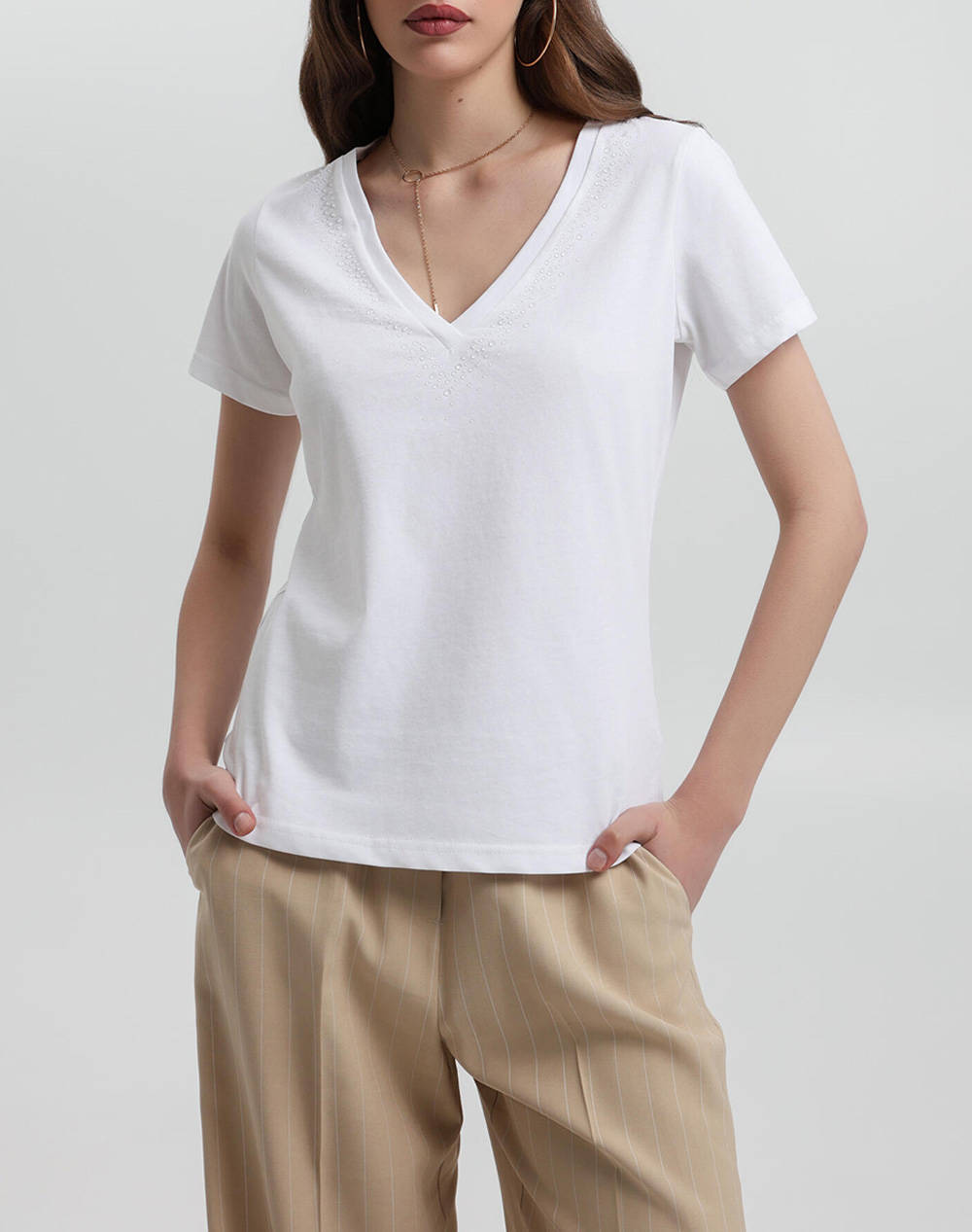 Bill Cost Shirt Women Clothes Tops T Shirts White Cotton 10 120673 0 Λευκο Female T-Shirts