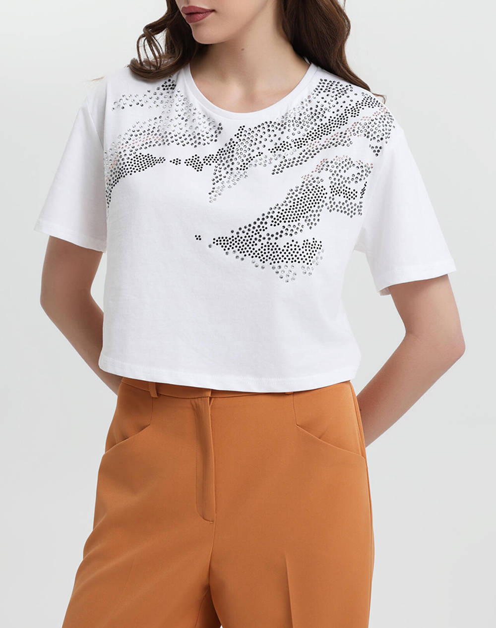 Bill Cost Greek Tailored T Shirt Women Clothes Tops T Shirts White Cotton 10 120678 0 Λευκο Female T-Shirts