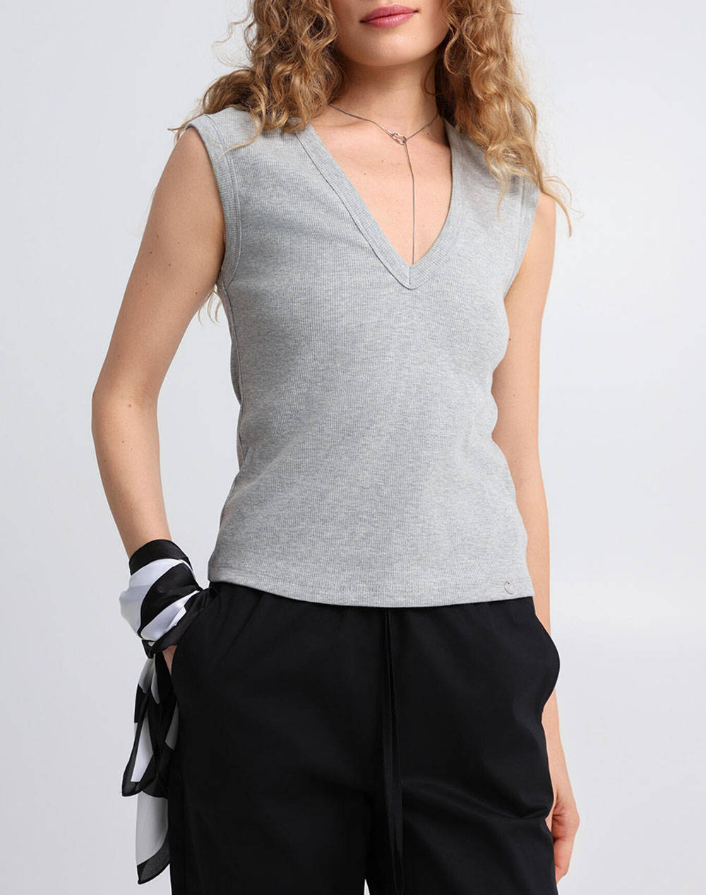 Bill Cost Greek Tailored T Shirt Women Clothes Tops T Shirts Gray Cotton,Elastic 10 220019 0 Γκρι Female T-Shirts