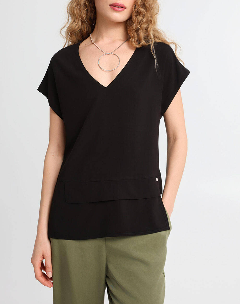 Bill Cost Greek Tailored Shirt Women Clothes Tops Tops/Bodies Black Synthetic 10 350469 0 Μαύρο Female Tops/Bodies Black