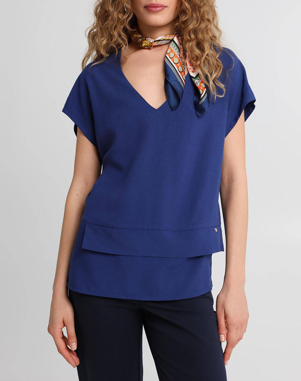 Bill Cost Greek Tailored Shirt Women Clothes Tops Tops/Bodies Blue Synthetic 10 350469 0 Μπλε Female Tops/Bodies Blue
