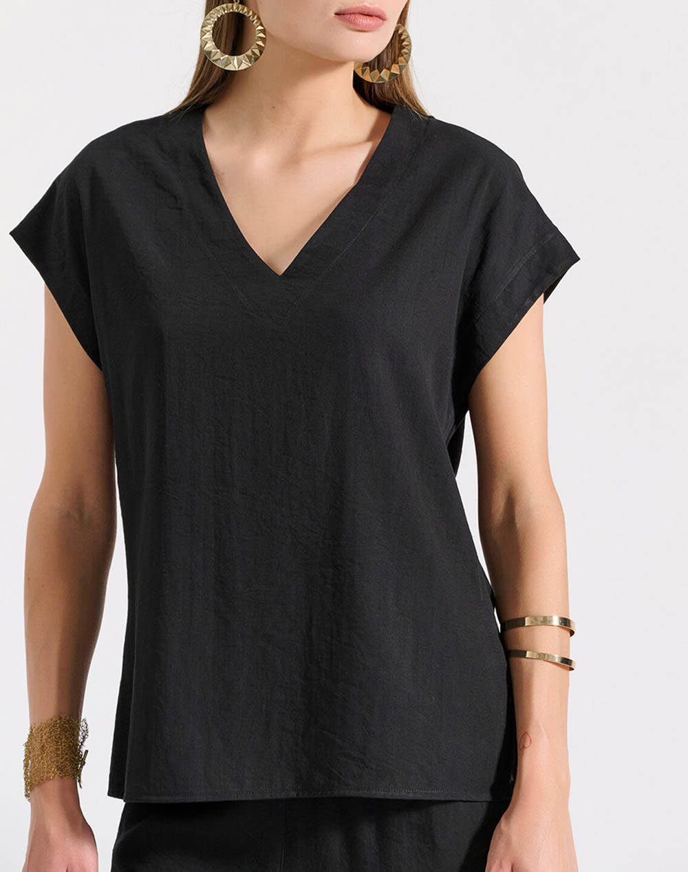 Bill Cost T Shirt Women Clothes Tops T Shirts Black Synthetic 10 350489 0 Μαύρο Female T-Shirts Black