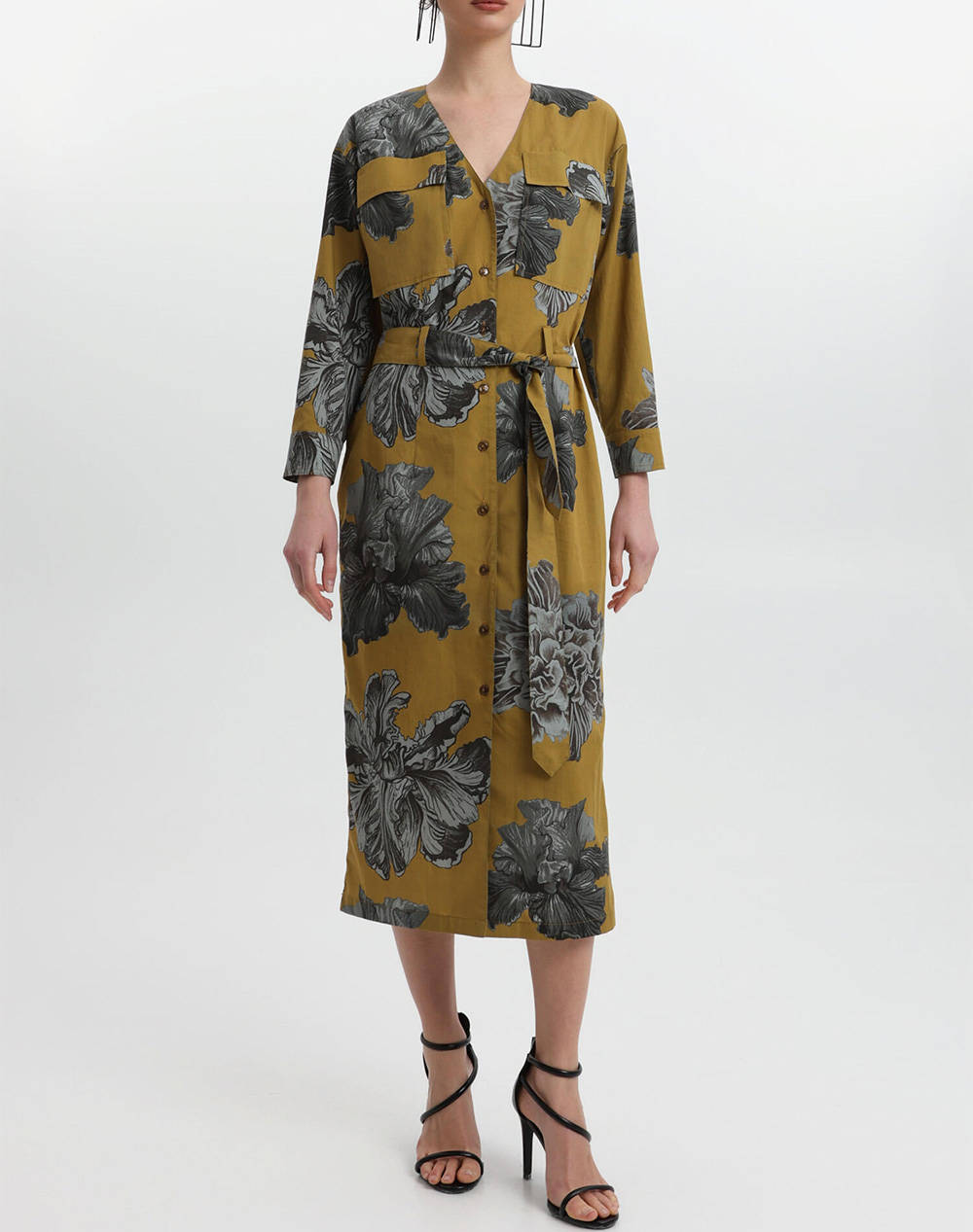 Bill Cost Dress Women Clothes Dresses Olive Cotton,Synthetic 10 342299 0 Λαδι Female Dresses