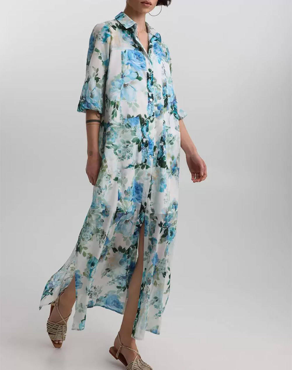Bill Cost Dress Women Clothes Dresses Blue Cotton 10 342288 0 Μπλε Female Dresses Blue