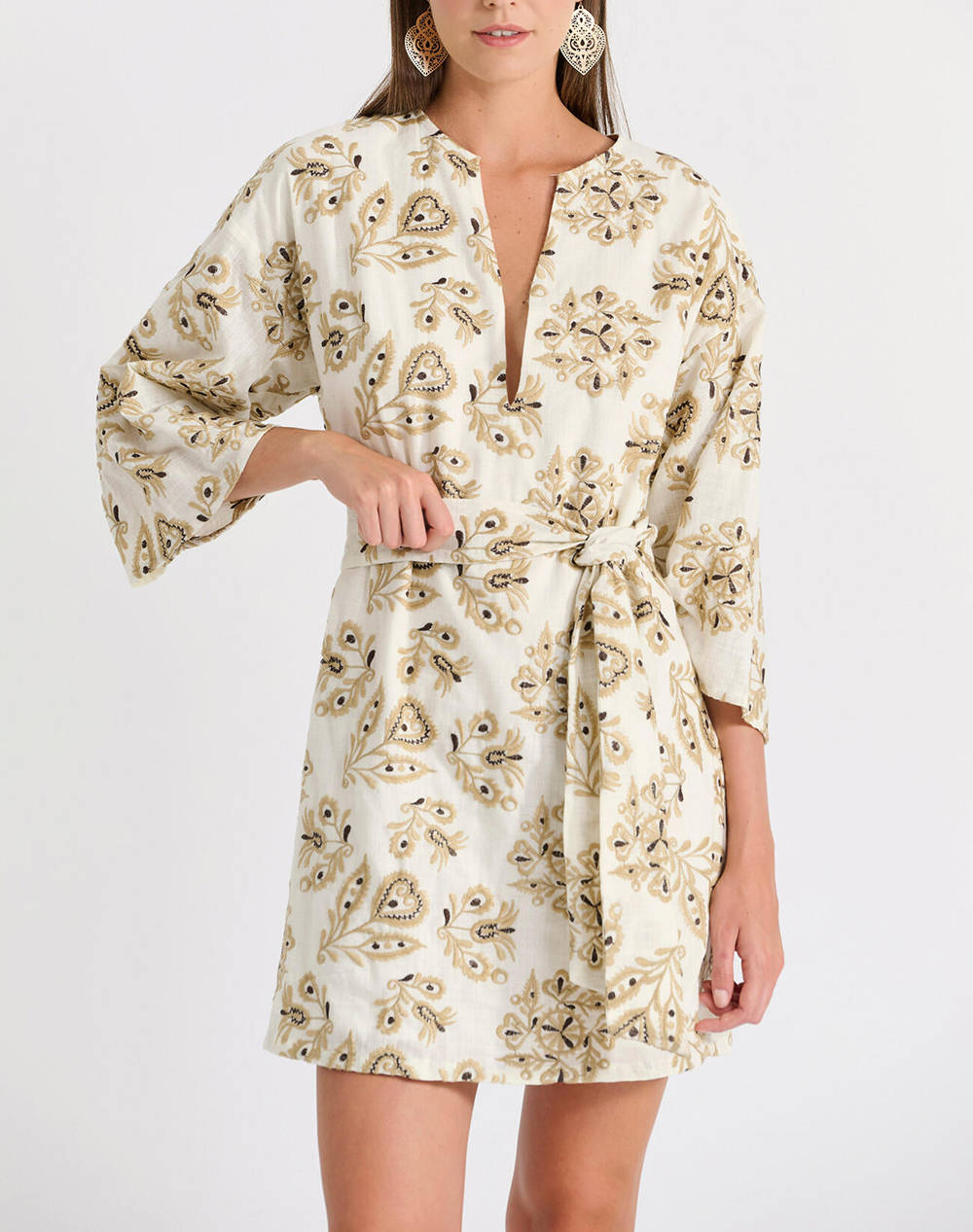 Bill Cost Dress Women Clothes Dresses Biege Cotton 10 280530 0 Μπεζ Female Dresses Biege
