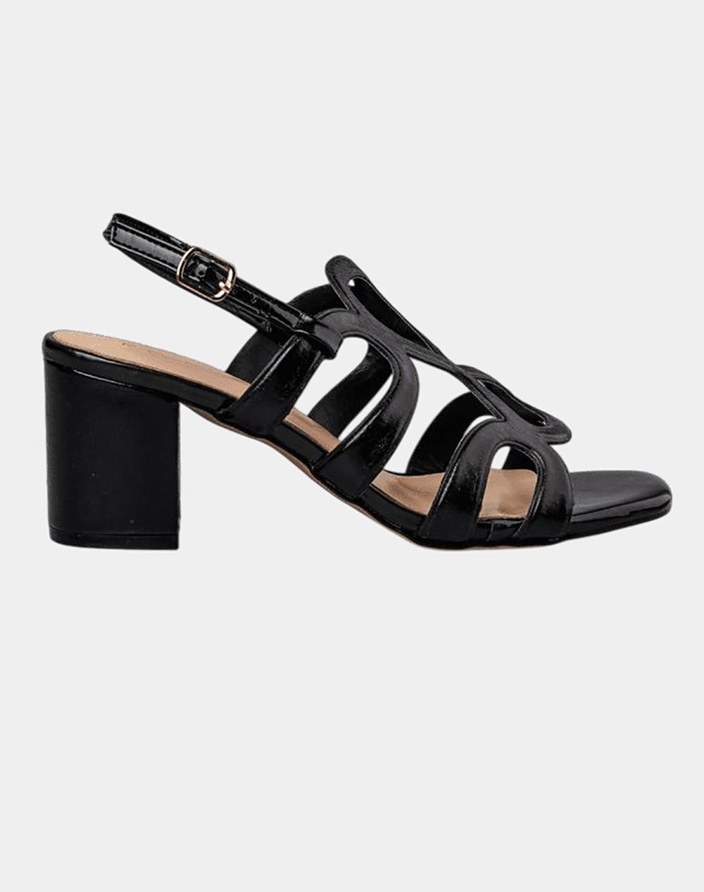 Envie Women''S Synthetic Sandals With Thick Heel Women Footwear Sandals Black Imitation Leather V64 21059 Black Female Sandals Black