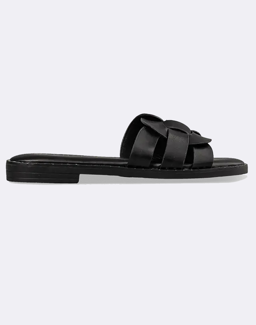 Envie Women''S Synthetic Flat Sandals Women Footwear Sandals Black Imitation Leather E96 21343 Black Female Sandals Black