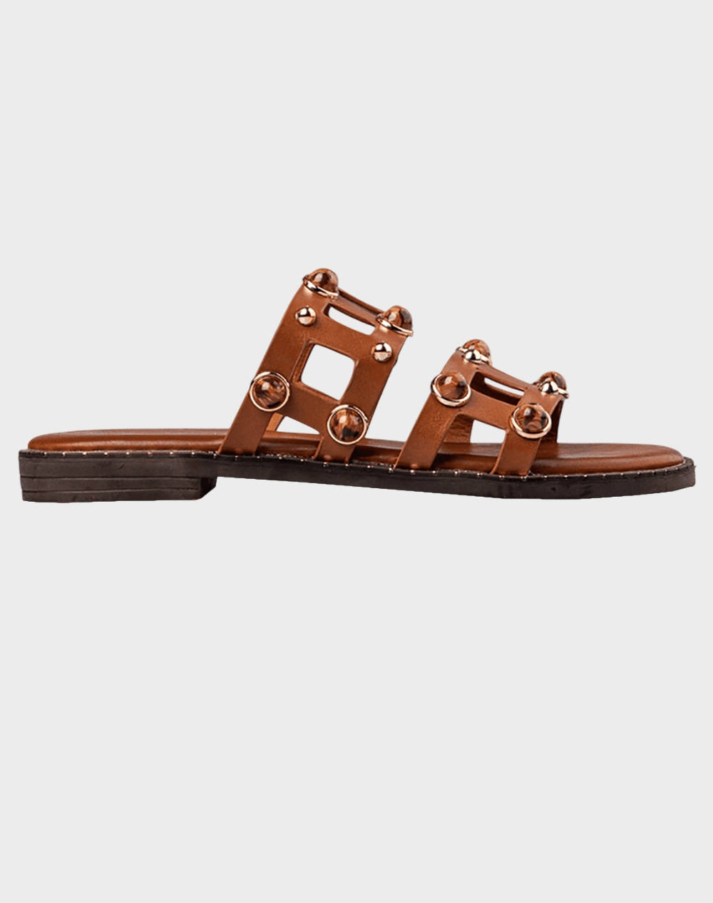 Envie Women''S Synthetic Flat Sandals Women Footwear Sandals Camel Imitation Leather E96 21353 Camel Female Sandals