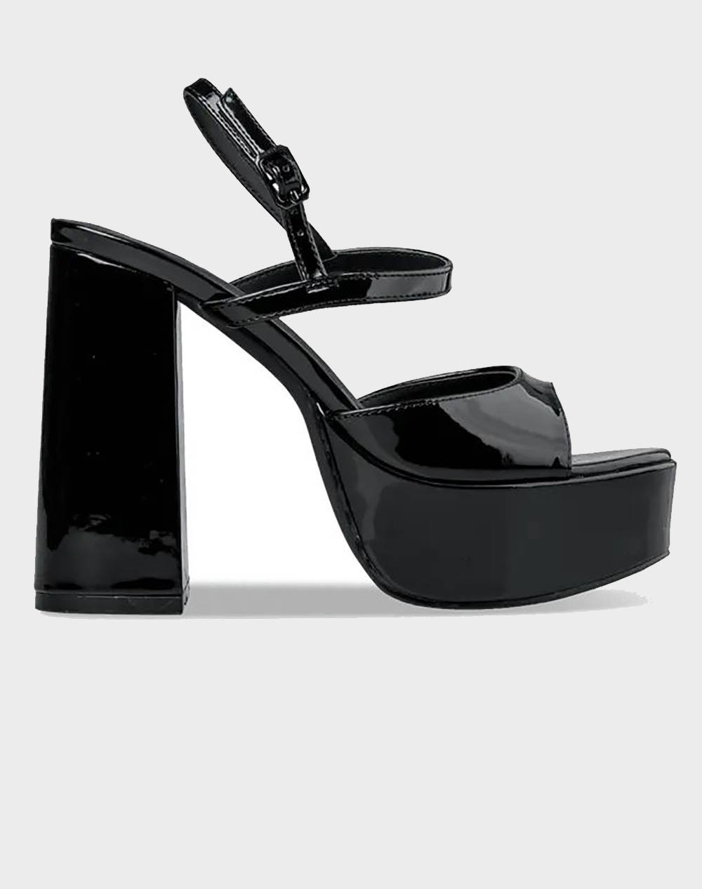 Envie Women''S Synthetic Sandals With Thick Heel Women Footwear Sandals Black Patent Leather,Synthetic E45 21284 Black Female Sandals Black