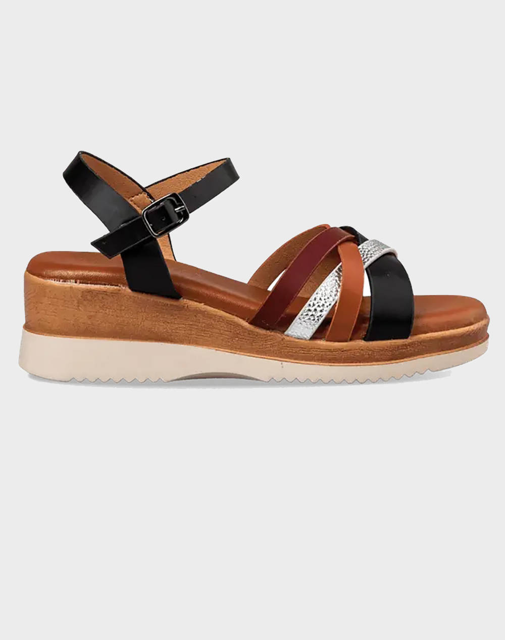 Envie Women''S Synthetic Flatforms Women Footwear Sandals Black Imitation Leather V14 21014 Black Female Sandals Black