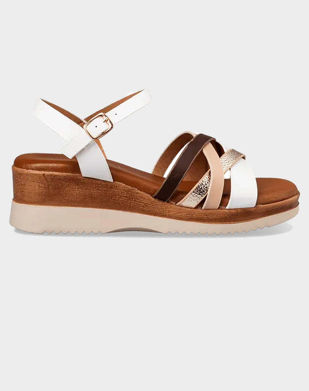 Envie Women''S Synthetic Flatforms Women Footwear Sandals White Imitation Leather V14 21014 White Female Sandals