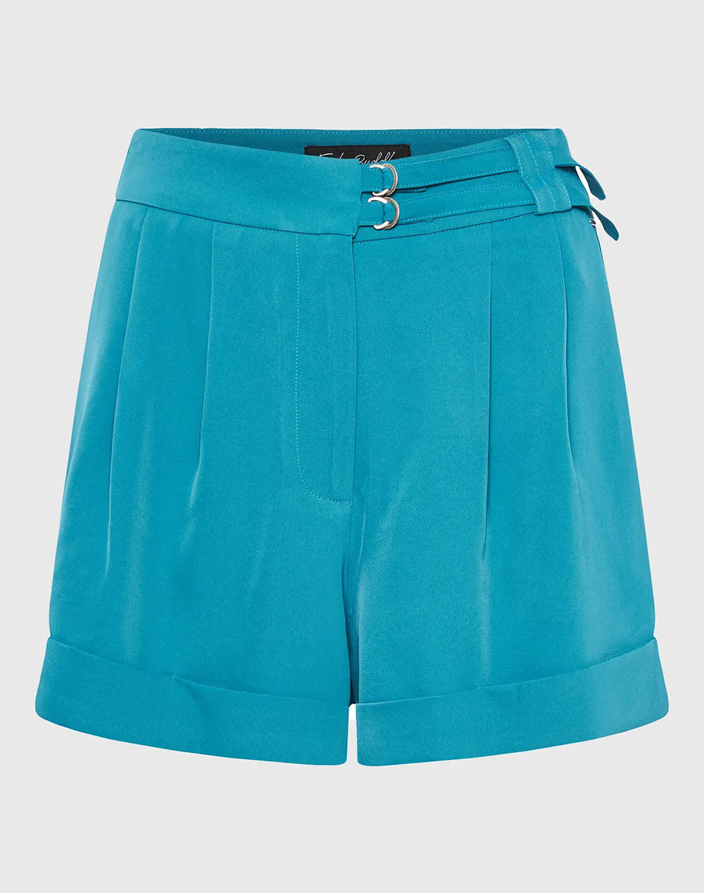 Funky Buddha Women''S Shorts Women Clothes Shorts/Bermudas Shorts Petrol Elastic,Synthetic Fbl011 108 03 Peacock Female Shorts