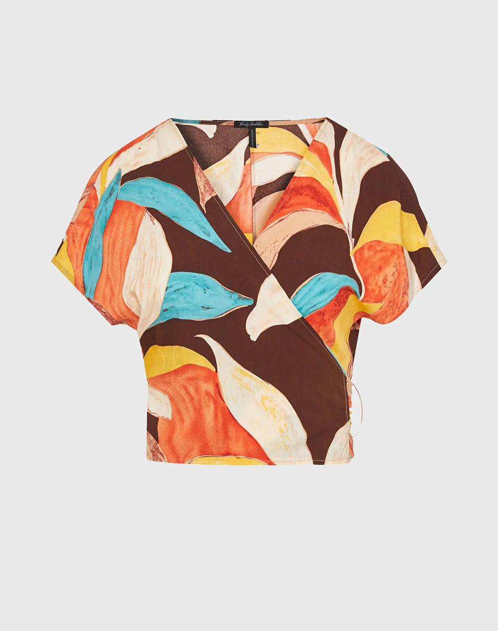Funky Buddha Women''S Shirt Women Clothes Tops Tops/Bodies Multi Viscose Fbl011 113 17 Multi Female Tops/Bodies