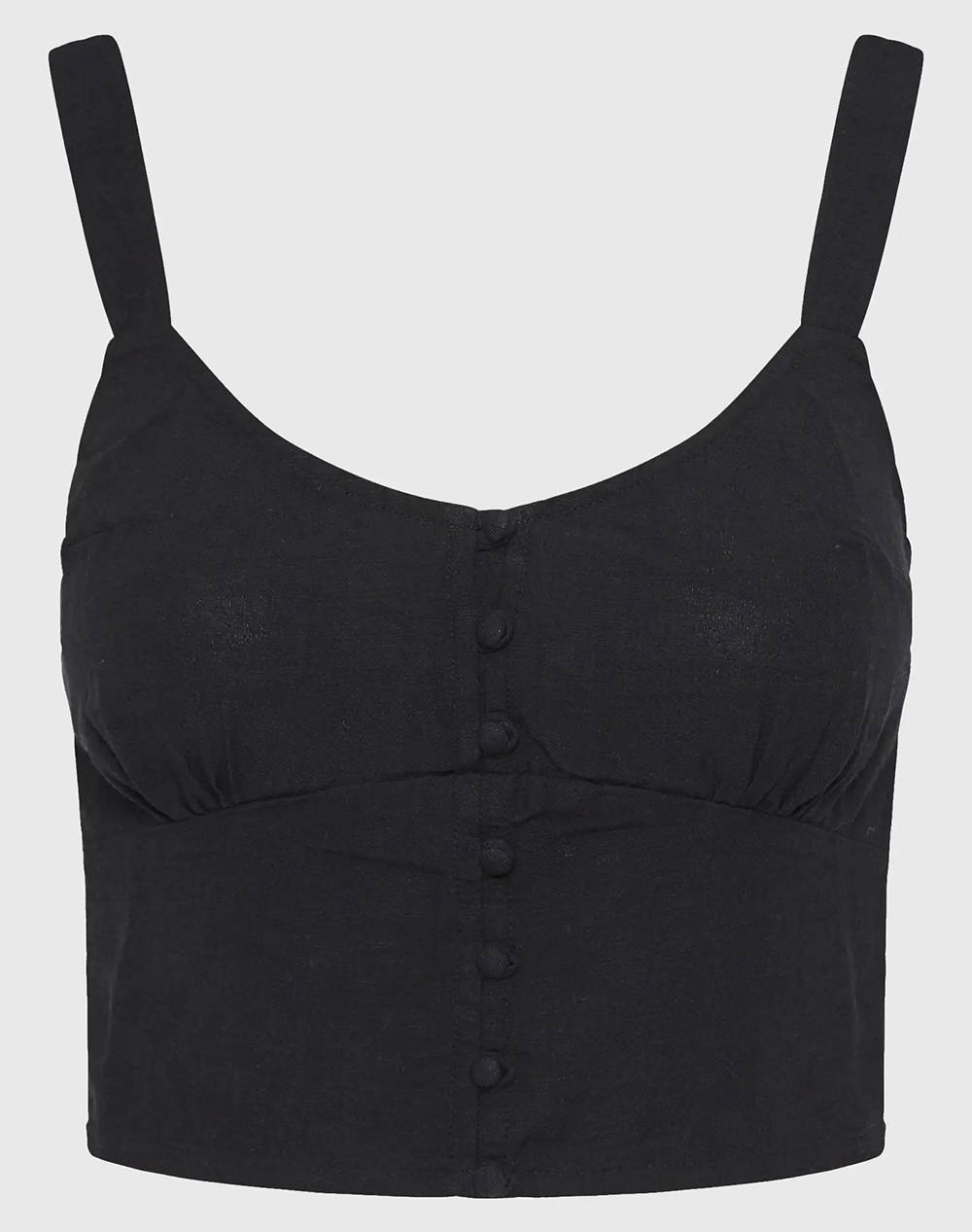 Funky Buddha Women''S Sleeveless Top Women Clothes Tops Tops/Bodies Black Cotton,Linen,Synthetic Fbl011 102 17 Black Female Tops/Bodies Black