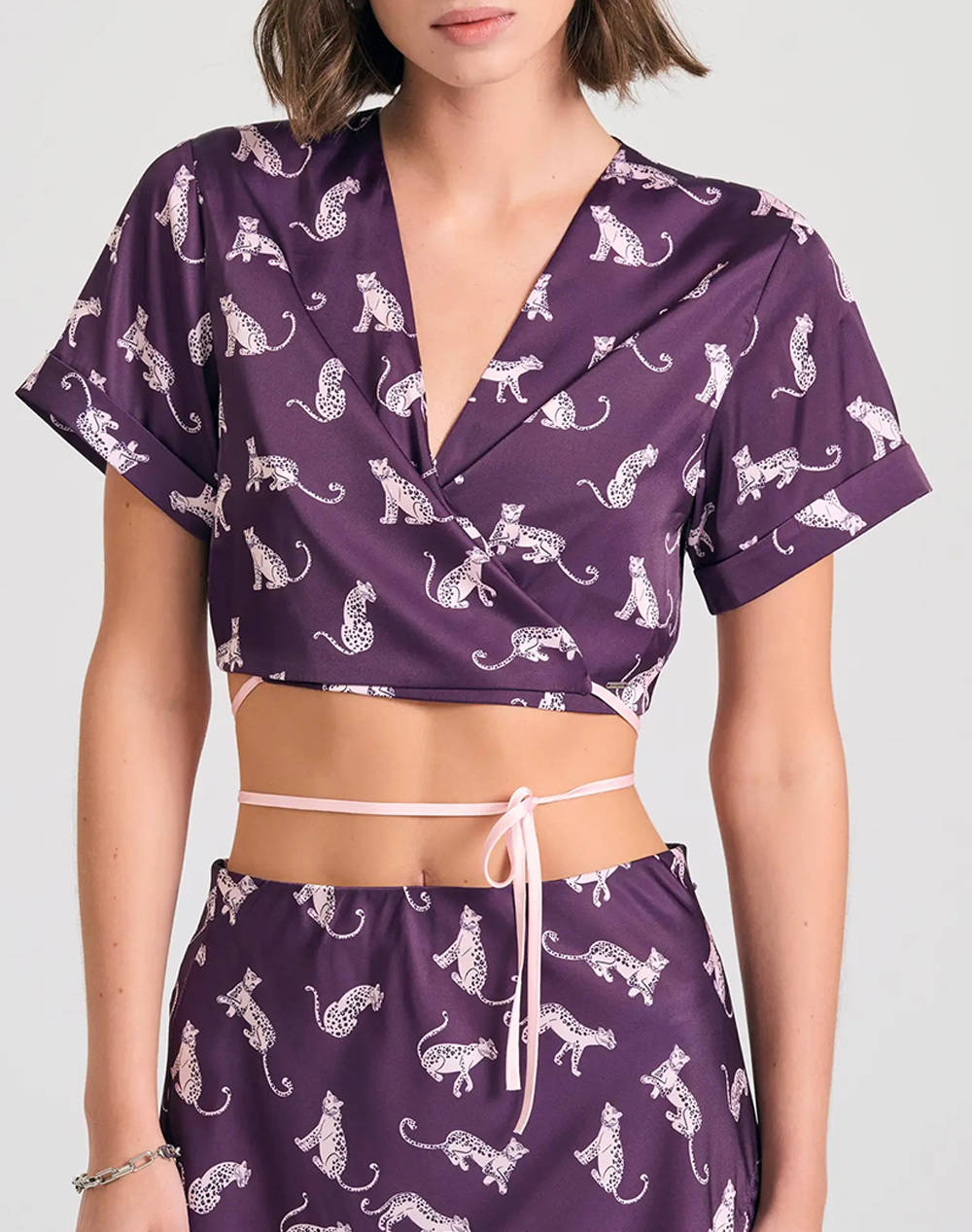 Funky Buddha Women''S Cropped Top Women Clothes Tops Tops/Bodies Purple Elastic,Synthetic Fbl011 124 17 Plum Female Tops/Bodies