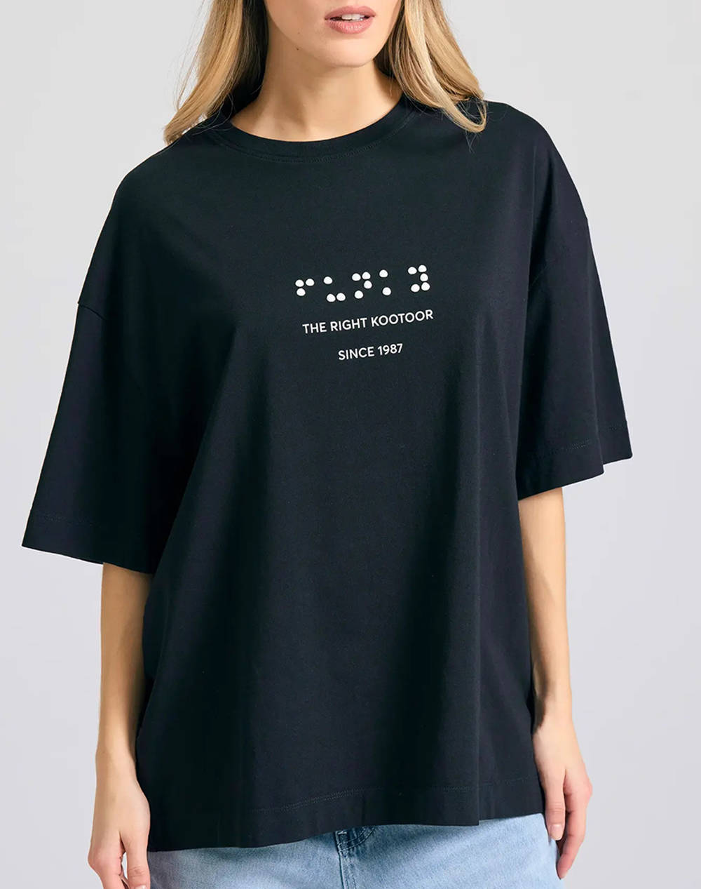 Funky Buddha Women''S Short Sleeve T Shirt With Print Women Clothes Tops T Shirts Black Cotton Fbl011 126 04 Black Female T-Shirts Black