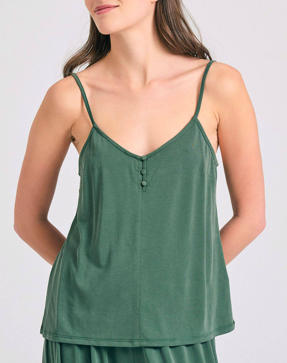 Funky Buddha Women''S Sleeveless Top Women Clothes Tops Tops/Bodies Olive Synthetic Fbl011 109 17 Forest Green Female Tops/Bodies