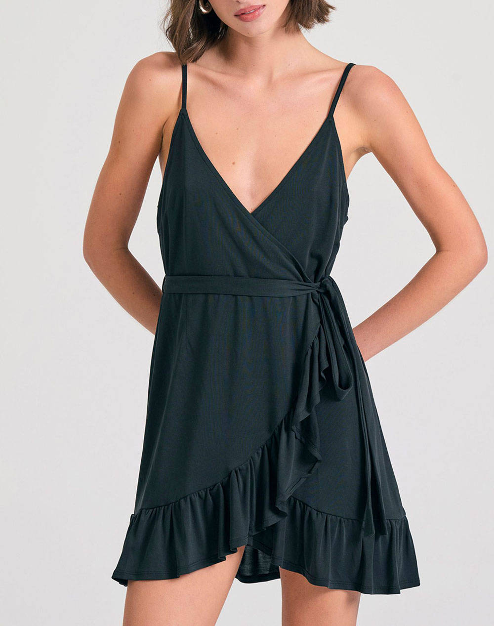 Funky Buddha Women''S Mini Dress Women Clothes Dresses Black Synthetic Fbl011 111 13 Black Female Dresses Black