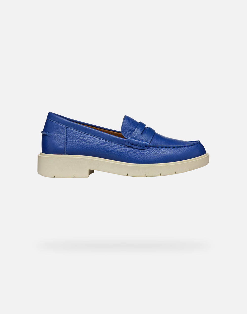 Geox D Spherica Ec1 A Tumb.Lea Women Footwear Moccasins/Ballerinas Blue Leather D25Qra00046C4000 C4000 Female Moccasins/Ballerinas Blue