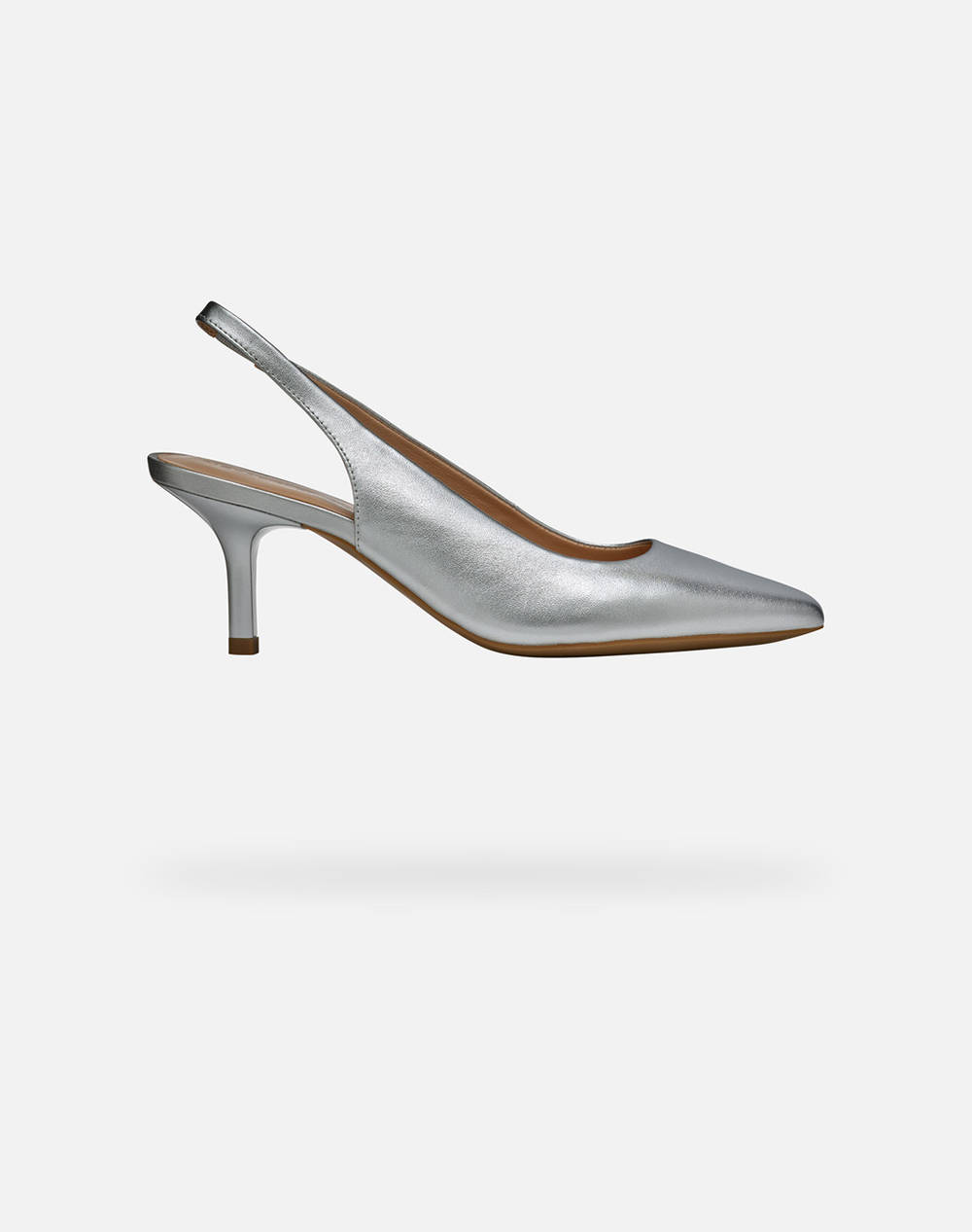 Geox D Kleopy B Metall. Sheep Lea Women Footwear Pumps Metallicsilver Leather D55Ybb000Y2C1007 C1007 Female Pumps