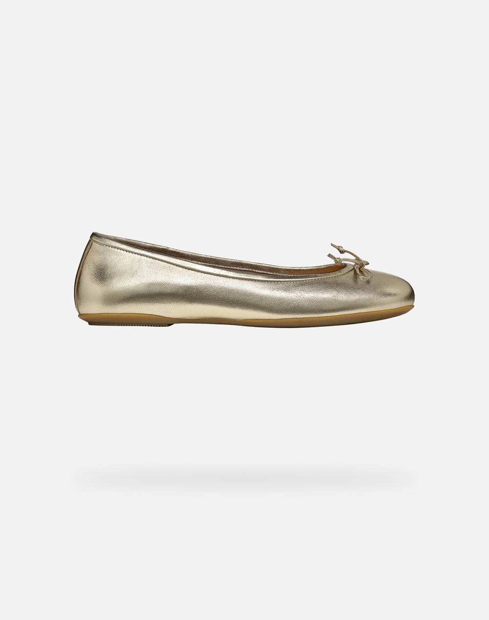 Geox D Palmaria B Metal.Sheep Lea Women Footwear Moccasins/Ballerinas Gold Leather D25Mub000Y2C2012 C2012 Female Moccasins/Ballerinas Gold