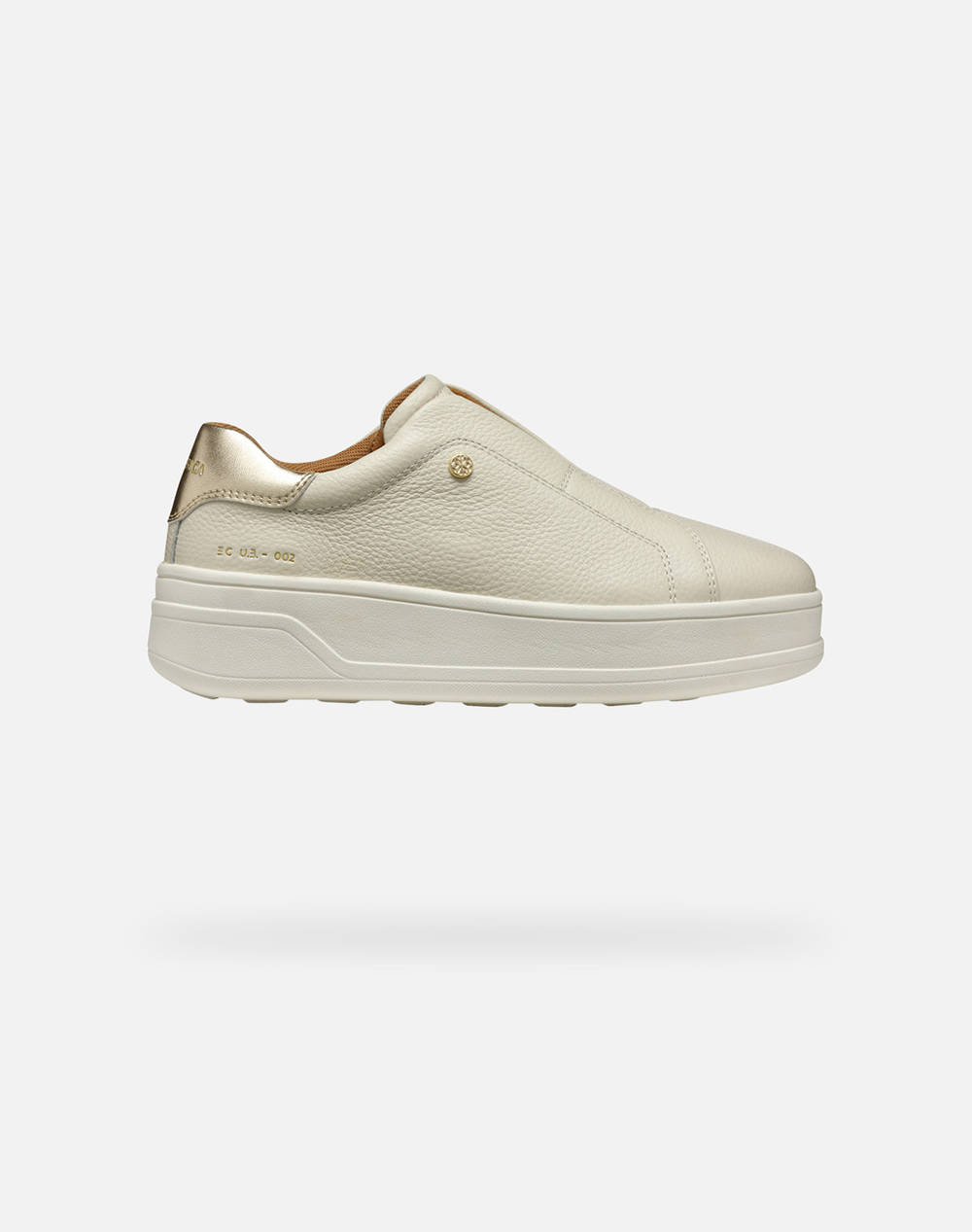 Geox D Spherica Ecub 2 A Tu.Le+Sy Women Footwear Sneakers Ecru Leather,Synthetic D55Wva046Bnc1S2L C1S2L Female Sneakers