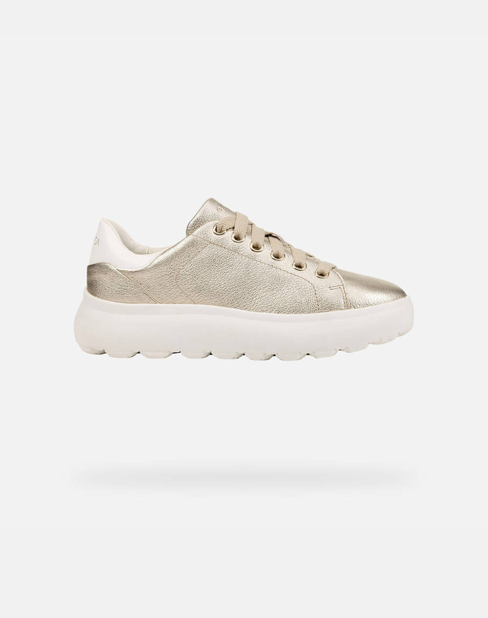 Geox D Spherica Ec4.1 C Pe.Goa+Sy Women Footwear Sneakers Gold Leather,Elastic D45Tcc0Bvbcc2X1R C2X1R Female Sneakers Gold