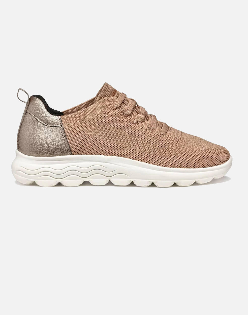 Geox D Spherica B Kni.Tex.Rec+Syn Women Footwear Sneakers Biege Synthetic,Fabric D55Nub09T2Nc5000 C5000 Female Sneakers Biege
