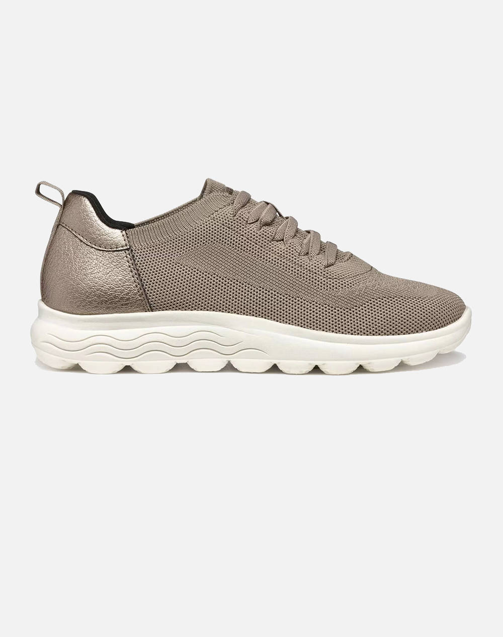 Geox D Spherica B Kni.Tex.Rec+Syn Women Footwear Sneakers Gray Synthetic,Fabric D55Nub09T2Nc6029 C6029 Female Sneakers