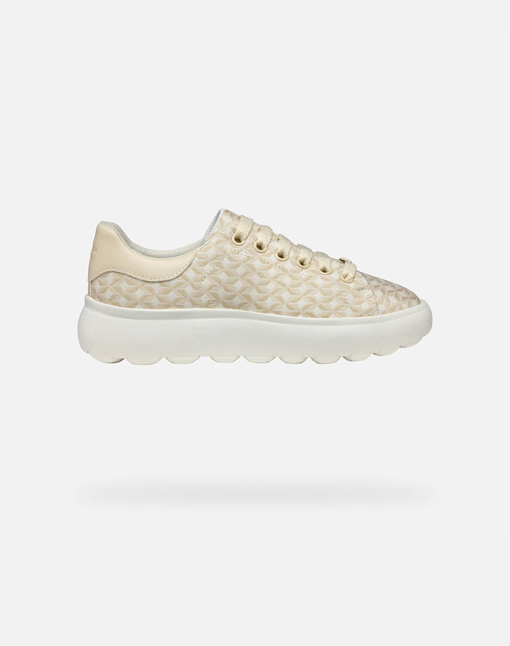 Geox D Spherica Ec4.1 D Em.Tex+Sy Women Footwear Sneakers Biege Synthetic,Fabric D55Tcd0Dsbcc1122 C1122 Female Sneakers Biege