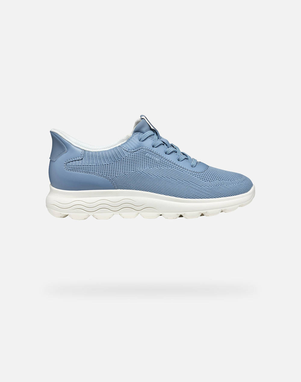 Geox D Spherica Plus A Knit.Te+Sy Women Footwear Sneakers Lightblue Synthetic,Fabric D557Ma06Kbcc4003 C4003 Female Sneakers Blue