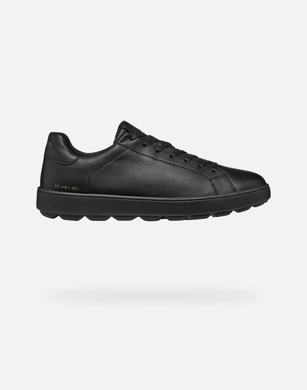 Geox U Spherica Ecub 1 C Nappa Women Footwear Sneakers Black Leather U45Gpc00085C9999 C9999 Female Sneakers Black